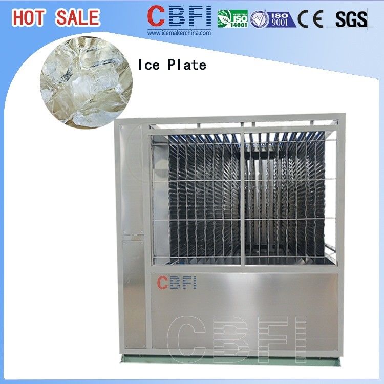 5000kg Capacity Plate Ice Machine , Automatic Ice Machine High Production