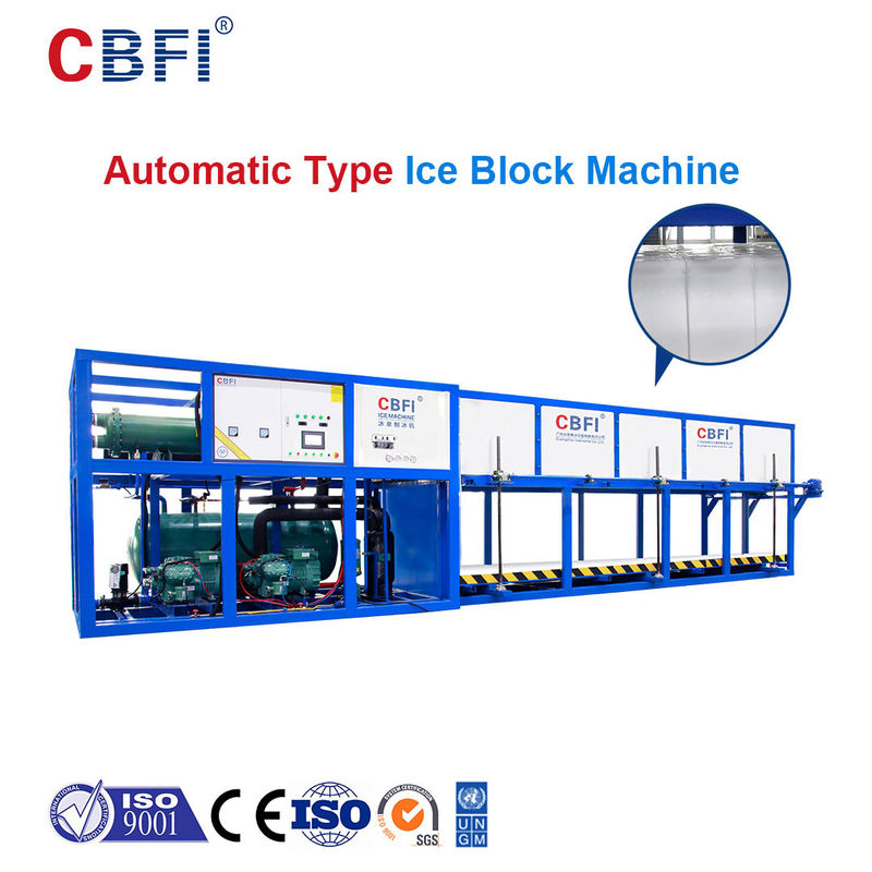 Automatic Adding Water Collecting Ice Block Machine Direct Cooling
