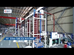 10 টন সলিড টিউব আইস মেশিন ব্যাস 45 মিমি পরিষ্কার বরফ