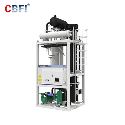 CBFI Freon 30 টন সলিড ফ্ল্যাট কাট শেষ করে আইস টিউব মেকার মেশিন সম্পূর্ণ স্বয়ংক্রিয়